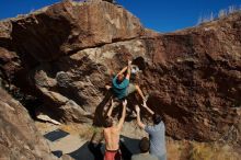 Bouldering in Hueco Tanks on 12/14/2019 with Blue Lizard Climbing and Yoga

Filename: SRM_20191214_1418370.jpg
Aperture: f/10.0
Shutter Speed: 1/500
Body: Canon EOS-1D Mark II
Lens: Canon EF 16-35mm f/2.8 L