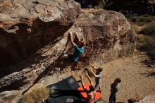 Bouldering in Hueco Tanks on 12/14/2019 with Blue Lizard Climbing and Yoga

Filename: SRM_20191214_1418440.jpg
Aperture: f/9.0
Shutter Speed: 1/500
Body: Canon EOS-1D Mark II
Lens: Canon EF 16-35mm f/2.8 L