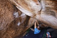 Bouldering in Hueco Tanks on 12/14/2019 with Blue Lizard Climbing and Yoga

Filename: SRM_20191214_1525250.jpg
Aperture: f/3.5
Shutter Speed: 1/250
Body: Canon EOS-1D Mark II
Lens: Canon EF 16-35mm f/2.8 L