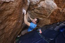 Bouldering in Hueco Tanks on 12/14/2019 with Blue Lizard Climbing and Yoga

Filename: SRM_20191214_1527120.jpg
Aperture: f/4.0
Shutter Speed: 1/250
Body: Canon EOS-1D Mark II
Lens: Canon EF 16-35mm f/2.8 L