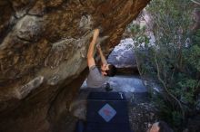 Bouldering in Hueco Tanks on 12/14/2019 with Blue Lizard Climbing and Yoga

Filename: SRM_20191214_1532031.jpg
Aperture: f/3.2
Shutter Speed: 1/250
Body: Canon EOS-1D Mark II
Lens: Canon EF 16-35mm f/2.8 L