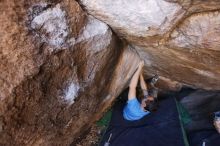 Bouldering in Hueco Tanks on 12/14/2019 with Blue Lizard Climbing and Yoga

Filename: SRM_20191214_1537310.jpg
Aperture: f/4.0
Shutter Speed: 1/250
Body: Canon EOS-1D Mark II
Lens: Canon EF 16-35mm f/2.8 L