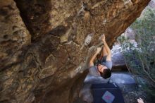 Bouldering in Hueco Tanks on 12/14/2019 with Blue Lizard Climbing and Yoga

Filename: SRM_20191214_1545200.jpg
Aperture: f/3.2
Shutter Speed: 1/250
Body: Canon EOS-1D Mark II
Lens: Canon EF 16-35mm f/2.8 L