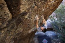 Bouldering in Hueco Tanks on 12/14/2019 with Blue Lizard Climbing and Yoga

Filename: SRM_20191214_1545201.jpg
Aperture: f/3.2
Shutter Speed: 1/250
Body: Canon EOS-1D Mark II
Lens: Canon EF 16-35mm f/2.8 L