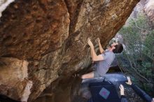 Bouldering in Hueco Tanks on 12/14/2019 with Blue Lizard Climbing and Yoga

Filename: SRM_20191214_1545240.jpg
Aperture: f/3.5
Shutter Speed: 1/250
Body: Canon EOS-1D Mark II
Lens: Canon EF 16-35mm f/2.8 L