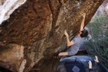 Bouldering in Hueco Tanks on 12/14/2019 with Blue Lizard Climbing and Yoga

Filename: SRM_20191214_1545251.jpg
Aperture: f/3.5
Shutter Speed: 1/250
Body: Canon EOS-1D Mark II
Lens: Canon EF 16-35mm f/2.8 L