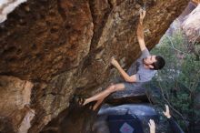 Bouldering in Hueco Tanks on 12/14/2019 with Blue Lizard Climbing and Yoga

Filename: SRM_20191214_1545320.jpg
Aperture: f/3.5
Shutter Speed: 1/250
Body: Canon EOS-1D Mark II
Lens: Canon EF 16-35mm f/2.8 L