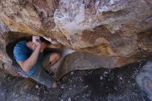 Bouldering in Hueco Tanks on 12/14/2019 with Blue Lizard Climbing and Yoga

Filename: SRM_20191214_1549370.jpg
Aperture: f/5.0
Shutter Speed: 1/250
Body: Canon EOS-1D Mark II
Lens: Canon EF 16-35mm f/2.8 L