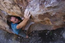 Bouldering in Hueco Tanks on 12/14/2019 with Blue Lizard Climbing and Yoga

Filename: SRM_20191214_1549430.jpg
Aperture: f/5.0
Shutter Speed: 1/250
Body: Canon EOS-1D Mark II
Lens: Canon EF 16-35mm f/2.8 L