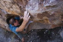 Bouldering in Hueco Tanks on 12/14/2019 with Blue Lizard Climbing and Yoga

Filename: SRM_20191214_1549431.jpg
Aperture: f/5.0
Shutter Speed: 1/250
Body: Canon EOS-1D Mark II
Lens: Canon EF 16-35mm f/2.8 L