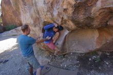 Bouldering in Hueco Tanks on 12/14/2019 with Blue Lizard Climbing and Yoga

Filename: SRM_20191214_1554580.jpg
Aperture: f/5.0
Shutter Speed: 1/250
Body: Canon EOS-1D Mark II
Lens: Canon EF 16-35mm f/2.8 L