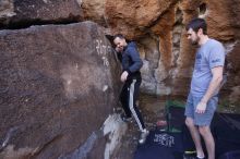 Bouldering in Hueco Tanks on 12/14/2019 with Blue Lizard Climbing and Yoga

Filename: SRM_20191214_1609150.jpg
Aperture: f/4.5
Shutter Speed: 1/250
Body: Canon EOS-1D Mark II
Lens: Canon EF 16-35mm f/2.8 L