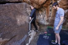 Bouldering in Hueco Tanks on 12/14/2019 with Blue Lizard Climbing and Yoga

Filename: SRM_20191214_1609230.jpg
Aperture: f/4.5
Shutter Speed: 1/250
Body: Canon EOS-1D Mark II
Lens: Canon EF 16-35mm f/2.8 L