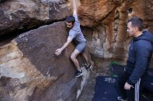 Bouldering in Hueco Tanks on 12/14/2019 with Blue Lizard Climbing and Yoga

Filename: SRM_20191214_1609430.jpg
Aperture: f/5.0
Shutter Speed: 1/250
Body: Canon EOS-1D Mark II
Lens: Canon EF 16-35mm f/2.8 L