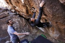 Bouldering in Hueco Tanks on 12/14/2019 with Blue Lizard Climbing and Yoga

Filename: SRM_20191214_1610061.jpg
Aperture: f/4.0
Shutter Speed: 1/250
Body: Canon EOS-1D Mark II
Lens: Canon EF 16-35mm f/2.8 L