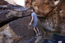 Bouldering in Hueco Tanks on 12/14/2019 with Blue Lizard Climbing and Yoga

Filename: SRM_20191214_1612580.jpg
Aperture: f/5.0
Shutter Speed: 1/250
Body: Canon EOS-1D Mark II
Lens: Canon EF 16-35mm f/2.8 L