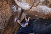 Bouldering in Hueco Tanks on 12/14/2019 with Blue Lizard Climbing and Yoga

Filename: SRM_20191214_1626500.jpg
Aperture: f/4.5
Shutter Speed: 1/250
Body: Canon EOS-1D Mark II
Lens: Canon EF 16-35mm f/2.8 L