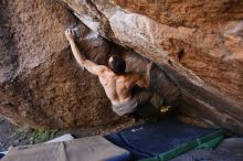 Bouldering in Hueco Tanks on 12/14/2019 with Blue Lizard Climbing and Yoga

Filename: SRM_20191214_1629310.jpg
Aperture: f/4.0
Shutter Speed: 1/250
Body: Canon EOS-1D Mark II
Lens: Canon EF 16-35mm f/2.8 L