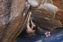 Bouldering in Hueco Tanks on 12/14/2019 with Blue Lizard Climbing and Yoga

Filename: SRM_20191214_1630400.jpg
Aperture: f/4.0
Shutter Speed: 1/250
Body: Canon EOS-1D Mark II
Lens: Canon EF 50mm f/1.8 II