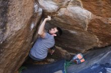 Bouldering in Hueco Tanks on 12/14/2019 with Blue Lizard Climbing and Yoga

Filename: SRM_20191214_1633170.jpg
Aperture: f/4.0
Shutter Speed: 1/250
Body: Canon EOS-1D Mark II
Lens: Canon EF 50mm f/1.8 II