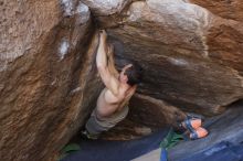 Bouldering in Hueco Tanks on 12/14/2019 with Blue Lizard Climbing and Yoga

Filename: SRM_20191214_1637520.jpg
Aperture: f/4.0
Shutter Speed: 1/250
Body: Canon EOS-1D Mark II
Lens: Canon EF 50mm f/1.8 II