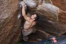 Bouldering in Hueco Tanks on 12/14/2019 with Blue Lizard Climbing and Yoga

Filename: SRM_20191214_1637560.jpg
Aperture: f/4.0
Shutter Speed: 1/250
Body: Canon EOS-1D Mark II
Lens: Canon EF 50mm f/1.8 II