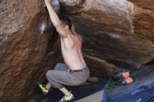 Bouldering in Hueco Tanks on 12/14/2019 with Blue Lizard Climbing and Yoga

Filename: SRM_20191214_1637570.jpg
Aperture: f/4.0
Shutter Speed: 1/250
Body: Canon EOS-1D Mark II
Lens: Canon EF 50mm f/1.8 II