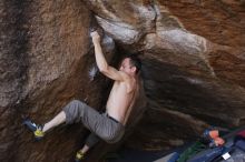 Bouldering in Hueco Tanks on 12/14/2019 with Blue Lizard Climbing and Yoga

Filename: SRM_20191214_1638010.jpg
Aperture: f/5.0
Shutter Speed: 1/250
Body: Canon EOS-1D Mark II
Lens: Canon EF 50mm f/1.8 II