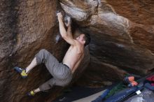 Bouldering in Hueco Tanks on 12/14/2019 with Blue Lizard Climbing and Yoga

Filename: SRM_20191214_1638020.jpg
Aperture: f/5.0
Shutter Speed: 1/250
Body: Canon EOS-1D Mark II
Lens: Canon EF 50mm f/1.8 II