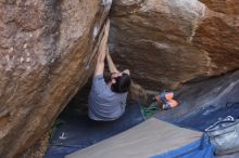 Bouldering in Hueco Tanks on 12/14/2019 with Blue Lizard Climbing and Yoga

Filename: SRM_20191214_1640190.jpg
Aperture: f/4.0
Shutter Speed: 1/250
Body: Canon EOS-1D Mark II
Lens: Canon EF 50mm f/1.8 II