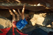 Bouldering in Hueco Tanks on 12/14/2019 with Blue Lizard Climbing and Yoga

Filename: SRM_20191214_1723460.jpg
Aperture: f/5.6
Shutter Speed: 1/250
Body: Canon EOS-1D Mark II
Lens: Canon EF 50mm f/1.8 II