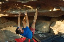 Bouldering in Hueco Tanks on 12/14/2019 with Blue Lizard Climbing and Yoga

Filename: SRM_20191214_1723530.jpg
Aperture: f/4.5
Shutter Speed: 1/250
Body: Canon EOS-1D Mark II
Lens: Canon EF 50mm f/1.8 II