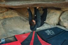 Bouldering in Hueco Tanks on 12/14/2019 with Blue Lizard Climbing and Yoga

Filename: SRM_20191214_1726020.jpg
Aperture: f/3.5
Shutter Speed: 1/250
Body: Canon EOS-1D Mark II
Lens: Canon EF 50mm f/1.8 II