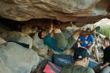 Bouldering in Hueco Tanks on 12/14/2019 with Blue Lizard Climbing and Yoga

Filename: SRM_20191214_1728270.jpg
Aperture: f/3.5
Shutter Speed: 1/250
Body: Canon EOS-1D Mark II
Lens: Canon EF 50mm f/1.8 II