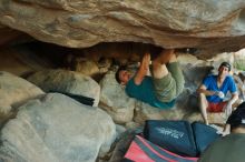 Bouldering in Hueco Tanks on 12/14/2019 with Blue Lizard Climbing and Yoga

Filename: SRM_20191214_1728290.jpg
Aperture: f/3.2
Shutter Speed: 1/250
Body: Canon EOS-1D Mark II
Lens: Canon EF 50mm f/1.8 II