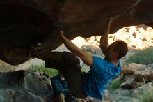 Bouldering in Hueco Tanks on 12/14/2019 with Blue Lizard Climbing and Yoga

Filename: SRM_20191214_1732590.jpg
Aperture: f/5.6
Shutter Speed: 1/250
Body: Canon EOS-1D Mark II
Lens: Canon EF 50mm f/1.8 II