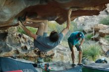 Bouldering in Hueco Tanks on 12/14/2019 with Blue Lizard Climbing and Yoga

Filename: SRM_20191214_1737110.jpg
Aperture: f/5.0
Shutter Speed: 1/250
Body: Canon EOS-1D Mark II
Lens: Canon EF 50mm f/1.8 II