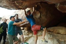 Bouldering in Hueco Tanks on 12/14/2019 with Blue Lizard Climbing and Yoga

Filename: SRM_20191214_1750220.jpg
Aperture: f/3.5
Shutter Speed: 1/200
Body: Canon EOS-1D Mark II
Lens: Canon EF 16-35mm f/2.8 L