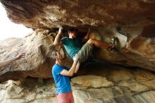 Bouldering in Hueco Tanks on 12/14/2019 with Blue Lizard Climbing and Yoga

Filename: SRM_20191214_1754110.jpg
Aperture: f/3.2
Shutter Speed: 1/200
Body: Canon EOS-1D Mark II
Lens: Canon EF 16-35mm f/2.8 L