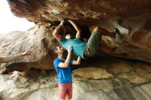 Bouldering in Hueco Tanks on 12/14/2019 with Blue Lizard Climbing and Yoga

Filename: SRM_20191214_1754140.jpg
Aperture: f/3.5
Shutter Speed: 1/200
Body: Canon EOS-1D Mark II
Lens: Canon EF 16-35mm f/2.8 L