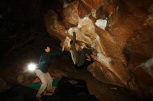 Bouldering in Hueco Tanks on 12/15/2019 with Blue Lizard Climbing and Yoga

Filename: SRM_20191215_1037100.jpg
Aperture: f/8.0
Shutter Speed: 1/250
Body: Canon EOS-1D Mark II
Lens: Canon EF 16-35mm f/2.8 L