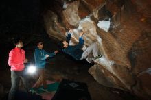 Bouldering in Hueco Tanks on 12/15/2019 with Blue Lizard Climbing and Yoga

Filename: SRM_20191215_1038430.jpg
Aperture: f/8.0
Shutter Speed: 1/250
Body: Canon EOS-1D Mark II
Lens: Canon EF 16-35mm f/2.8 L