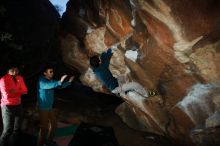 Bouldering in Hueco Tanks on 12/15/2019 with Blue Lizard Climbing and Yoga

Filename: SRM_20191215_1038550.jpg
Aperture: f/8.0
Shutter Speed: 1/250
Body: Canon EOS-1D Mark II
Lens: Canon EF 16-35mm f/2.8 L