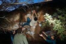 Bouldering in Hueco Tanks on 12/15/2019 with Blue Lizard Climbing and Yoga

Filename: SRM_20191215_1044200.jpg
Aperture: f/8.0
Shutter Speed: 1/250
Body: Canon EOS-1D Mark II
Lens: Canon EF 16-35mm f/2.8 L