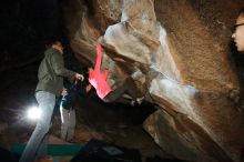 Bouldering in Hueco Tanks on 12/15/2019 with Blue Lizard Climbing and Yoga

Filename: SRM_20191215_1046410.jpg
Aperture: f/8.0
Shutter Speed: 1/250
Body: Canon EOS-1D Mark II
Lens: Canon EF 16-35mm f/2.8 L