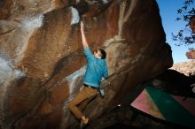 Bouldering in Hueco Tanks on 12/15/2019 with Blue Lizard Climbing and Yoga

Filename: SRM_20191215_1052290.jpg
Aperture: f/8.0
Shutter Speed: 1/250
Body: Canon EOS-1D Mark II
Lens: Canon EF 16-35mm f/2.8 L