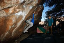 Bouldering in Hueco Tanks on 12/15/2019 with Blue Lizard Climbing and Yoga

Filename: SRM_20191215_1056540.jpg
Aperture: f/8.0
Shutter Speed: 1/250
Body: Canon EOS-1D Mark II
Lens: Canon EF 16-35mm f/2.8 L