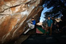 Bouldering in Hueco Tanks on 12/15/2019 with Blue Lizard Climbing and Yoga

Filename: SRM_20191215_1056570.jpg
Aperture: f/8.0
Shutter Speed: 1/250
Body: Canon EOS-1D Mark II
Lens: Canon EF 16-35mm f/2.8 L