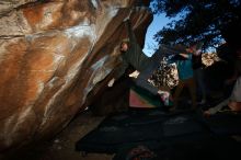 Bouldering in Hueco Tanks on 12/15/2019 with Blue Lizard Climbing and Yoga

Filename: SRM_20191215_1058581.jpg
Aperture: f/8.0
Shutter Speed: 1/250
Body: Canon EOS-1D Mark II
Lens: Canon EF 16-35mm f/2.8 L