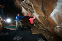 Bouldering in Hueco Tanks on 12/15/2019 with Blue Lizard Climbing and Yoga

Filename: SRM_20191215_1100440.jpg
Aperture: f/8.0
Shutter Speed: 1/250
Body: Canon EOS-1D Mark II
Lens: Canon EF 16-35mm f/2.8 L